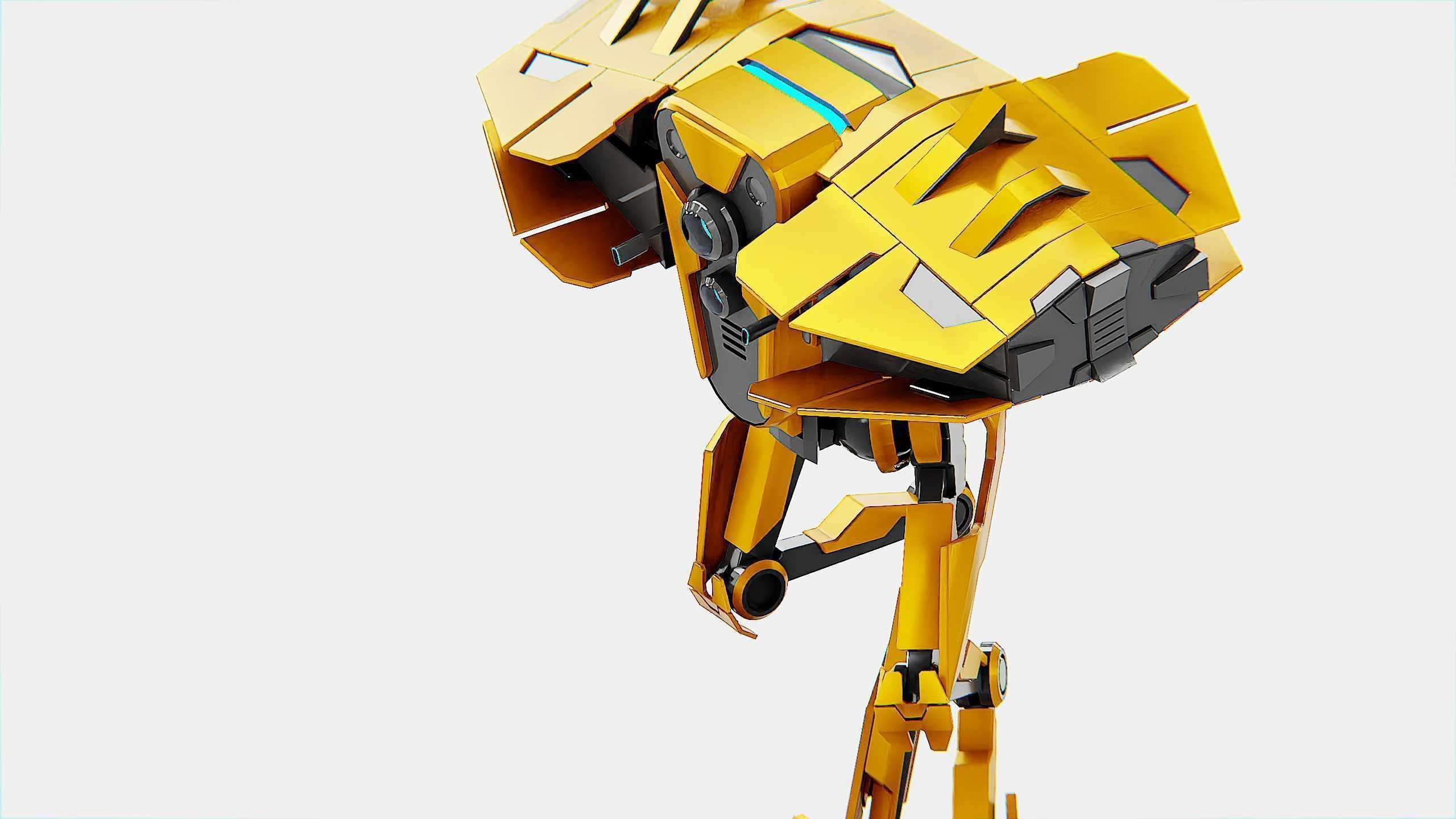 DROID FOVOS-X Rigged for Unreal Engine - Unity - MIXAMO 3D model_27