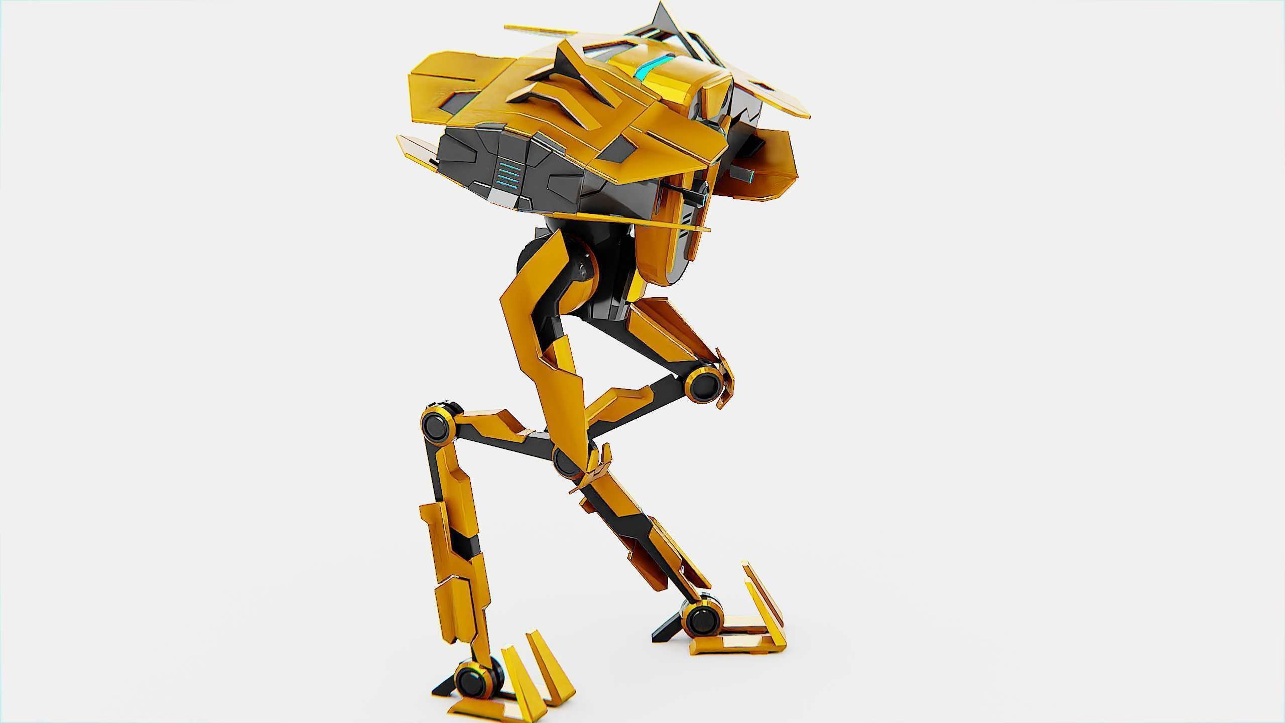 DROID FOVOS-X Rigged for Unreal Engine - Unity - MIXAMO 3D model_5