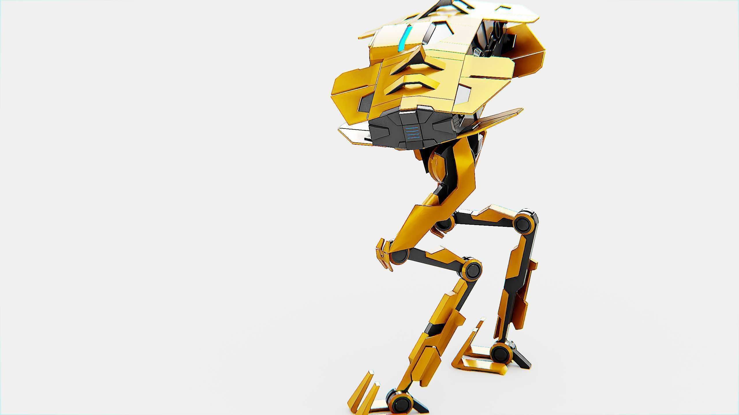 DROID FOVOS-X Rigged for Unreal Engine - Unity - MIXAMO 3D model_17