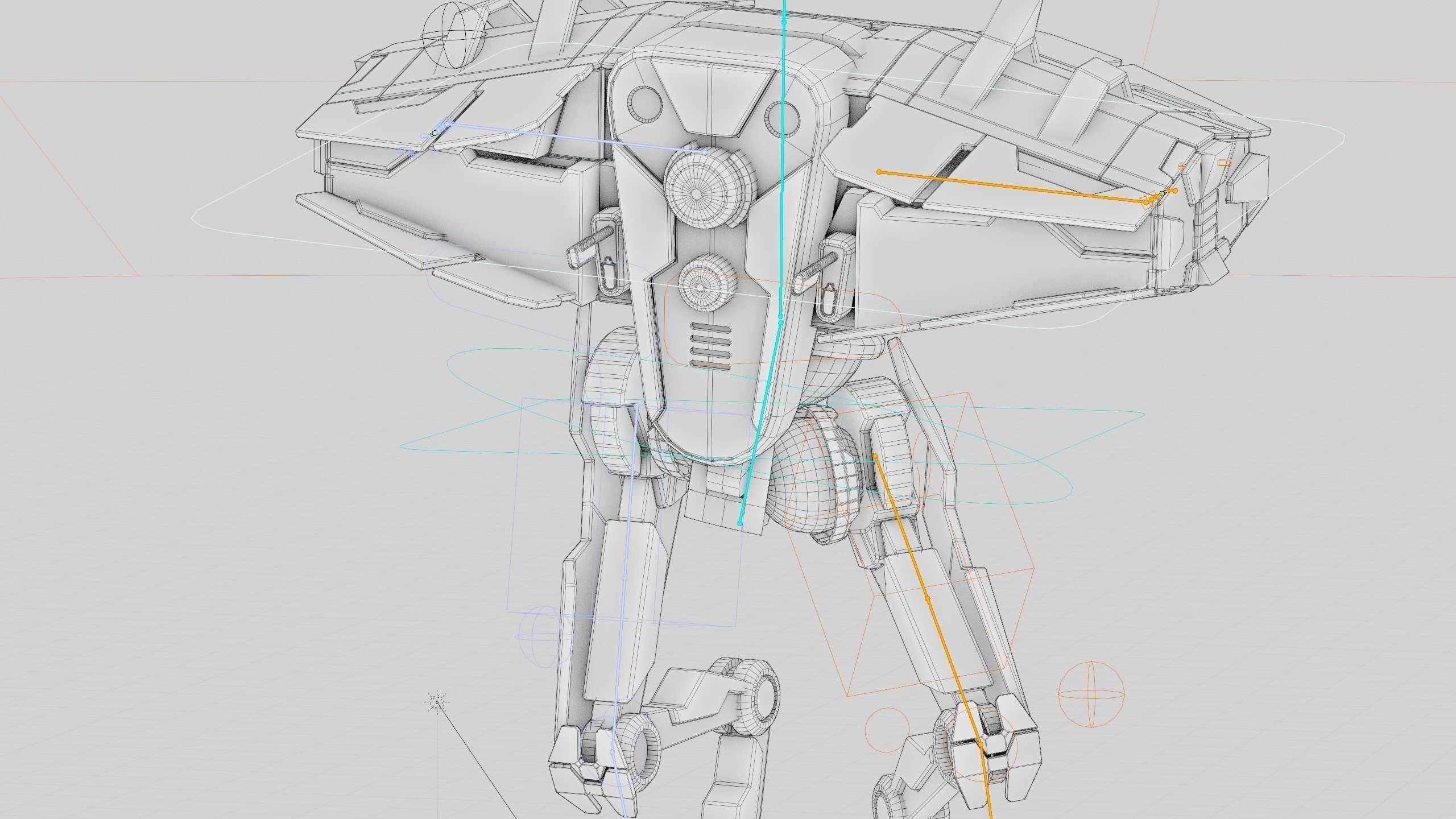 DROID FOVOS-X Rigged for Unreal Engine - Unity - MIXAMO 3D model_42