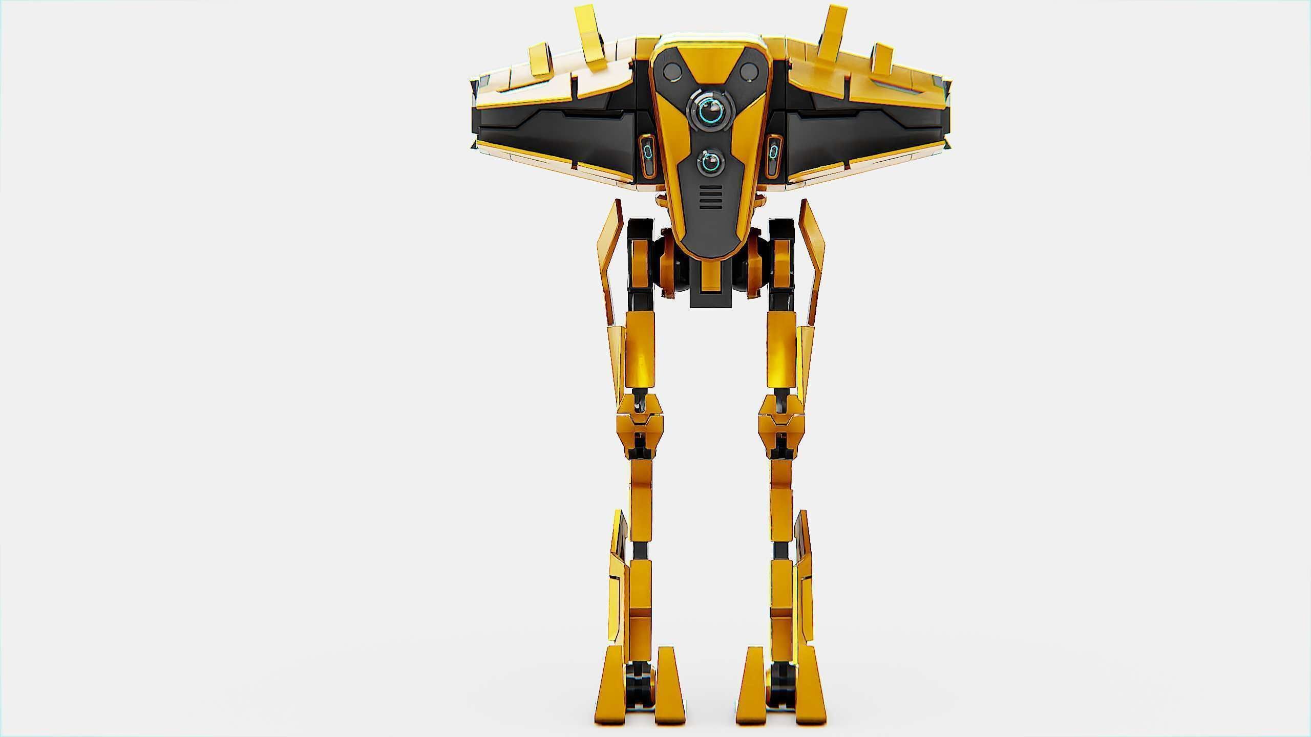 DROID FOVOS-X Rigged for Unreal Engine - Unity - MIXAMO 3D model_30