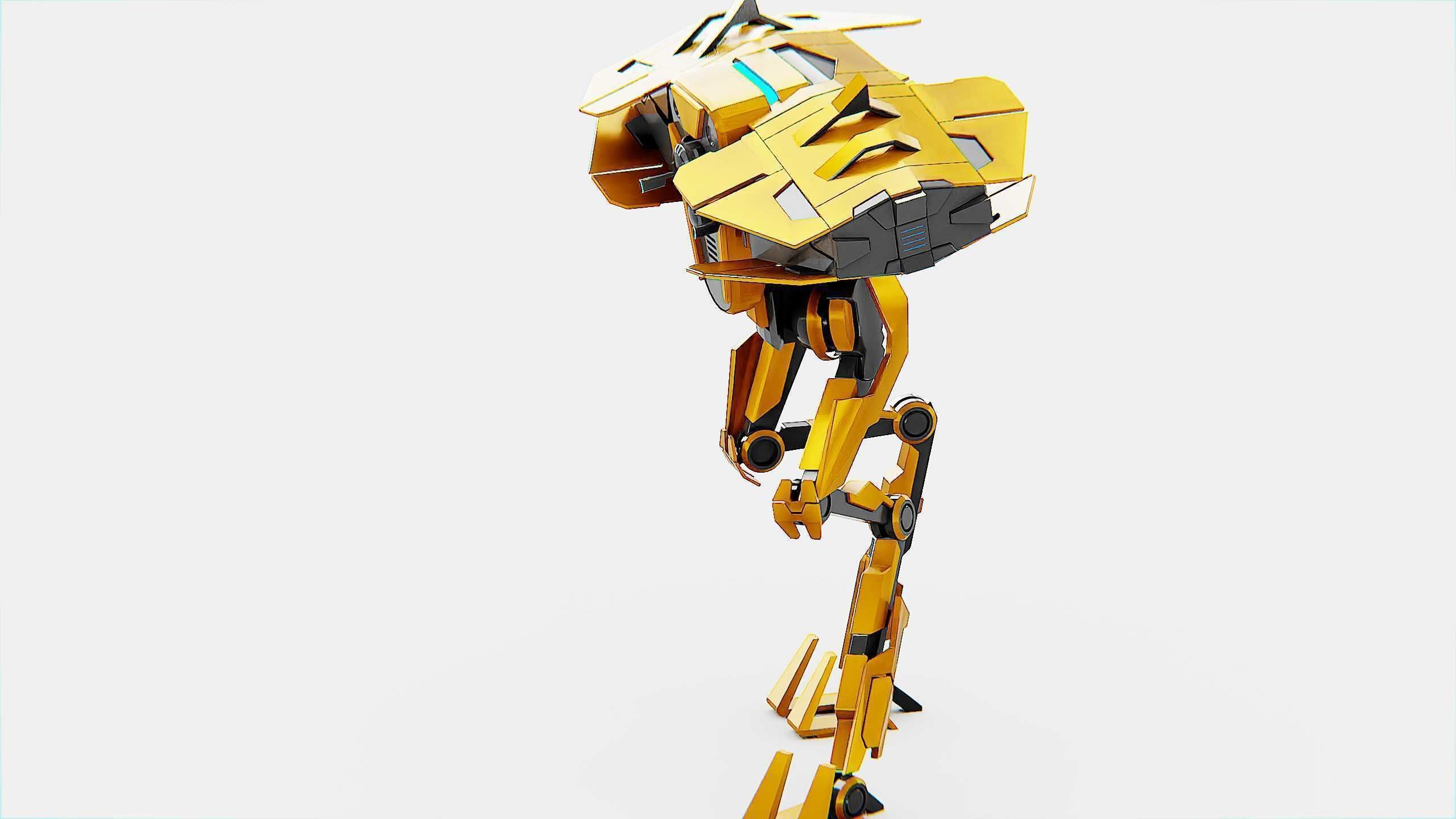 DROID FOVOS-X Rigged for Unreal Engine - Unity - MIXAMO 3D model_19