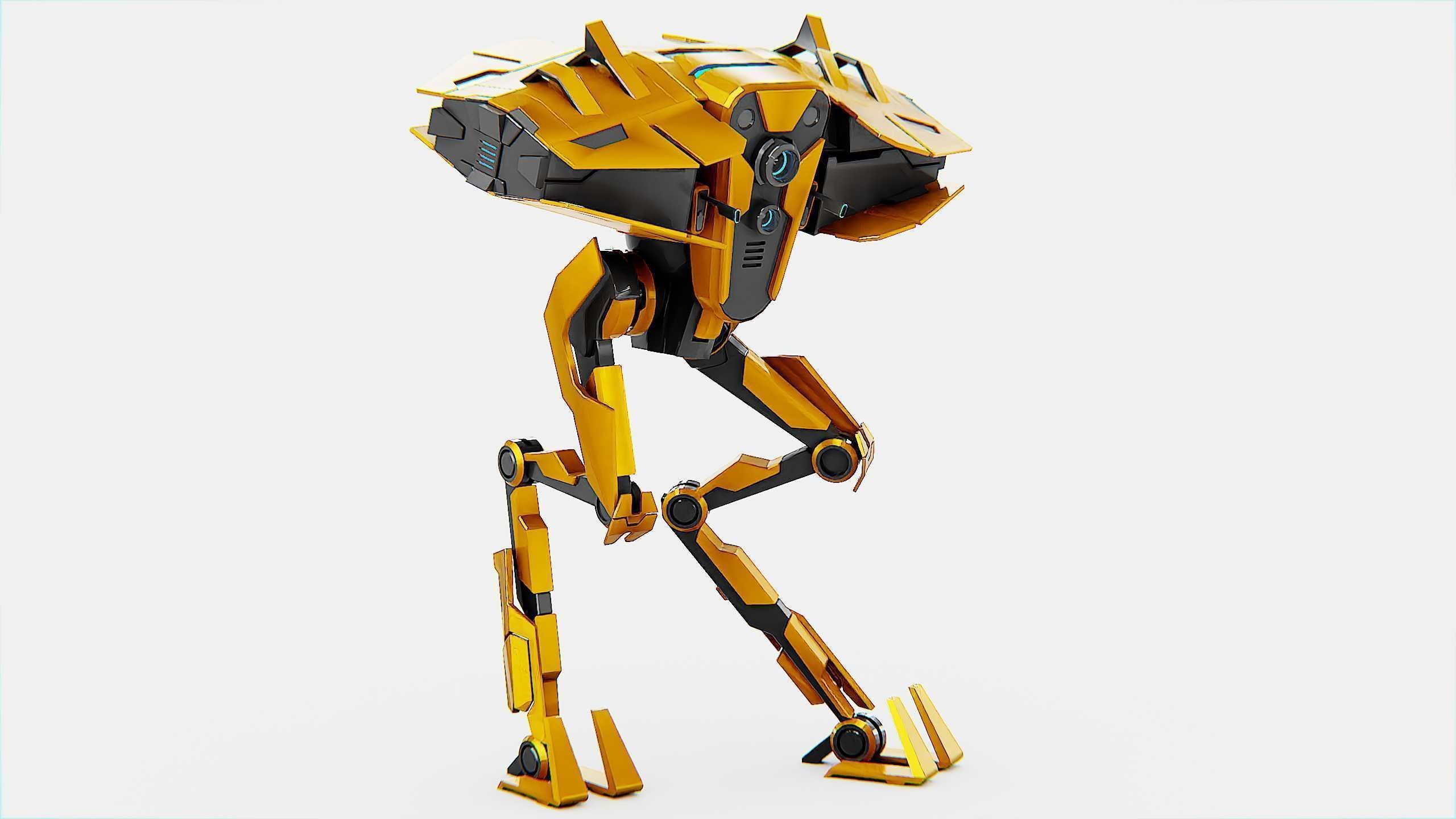 DROID FOVOS-X Rigged for Unreal Engine - Unity - MIXAMO 3D model_3