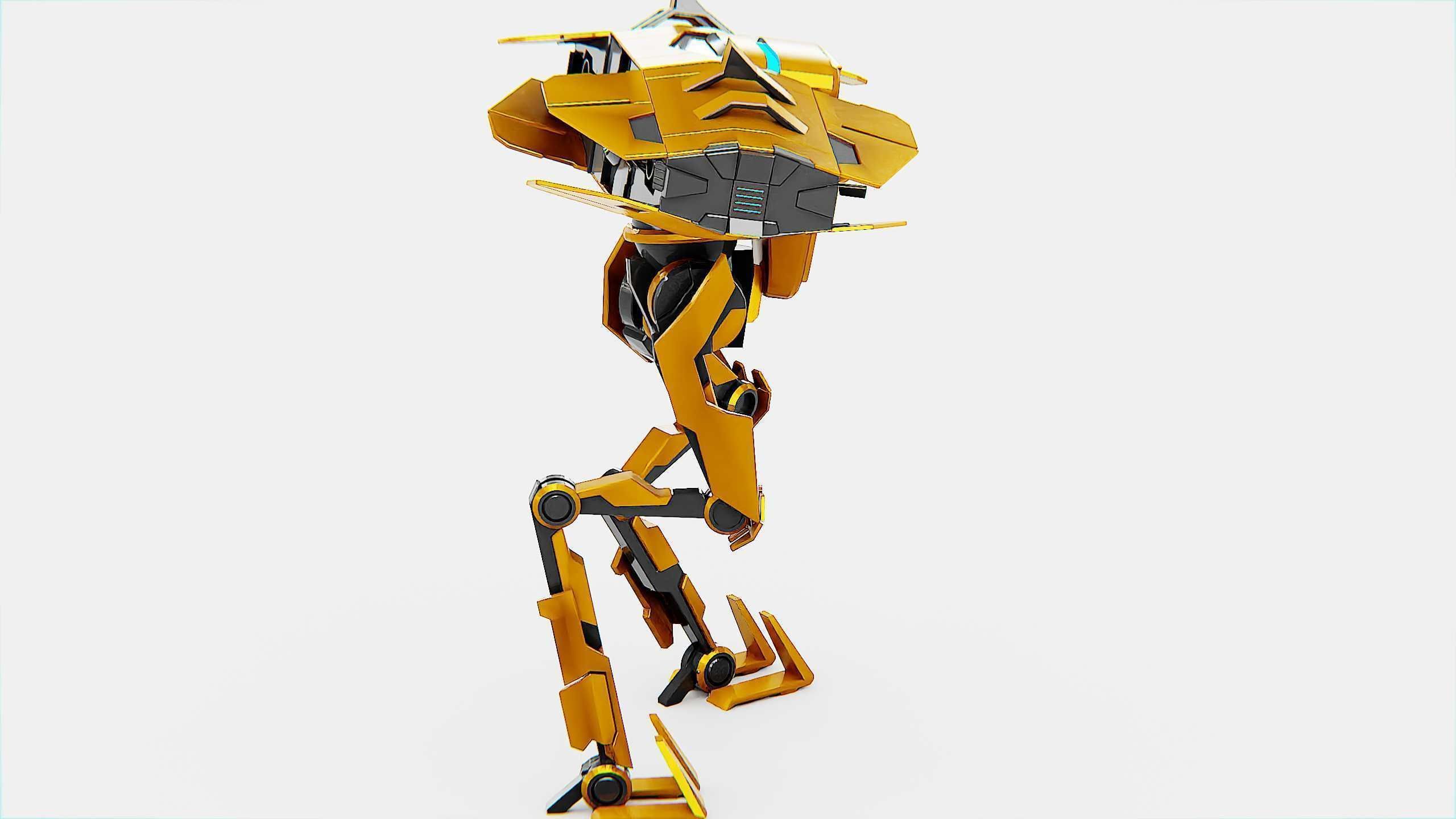 DROID FOVOS-X Rigged for Unreal Engine - Unity - MIXAMO 3D model_7