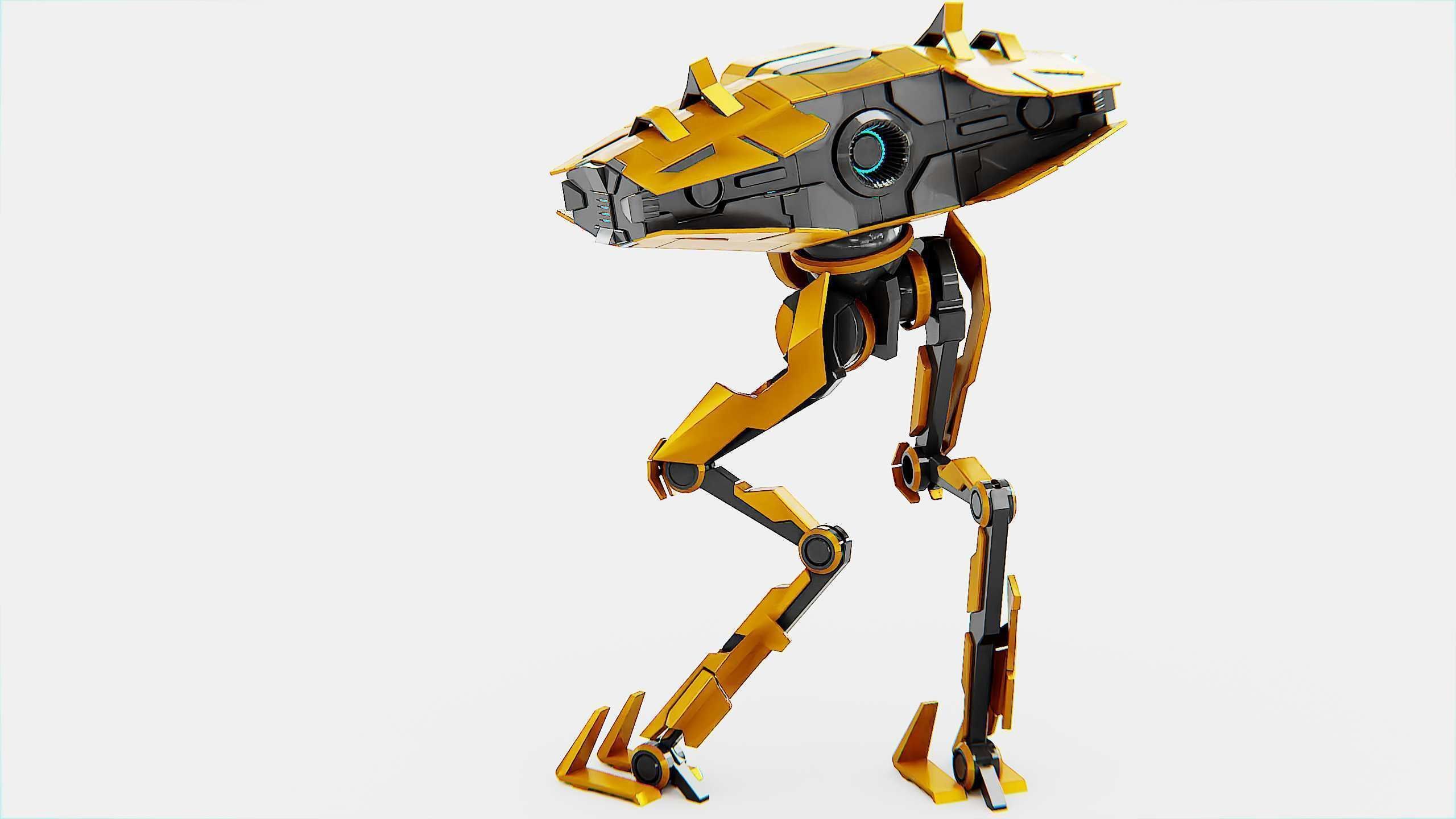DROID FOVOS-X Rigged for Unreal Engine - Unity - MIXAMO 3D model_14