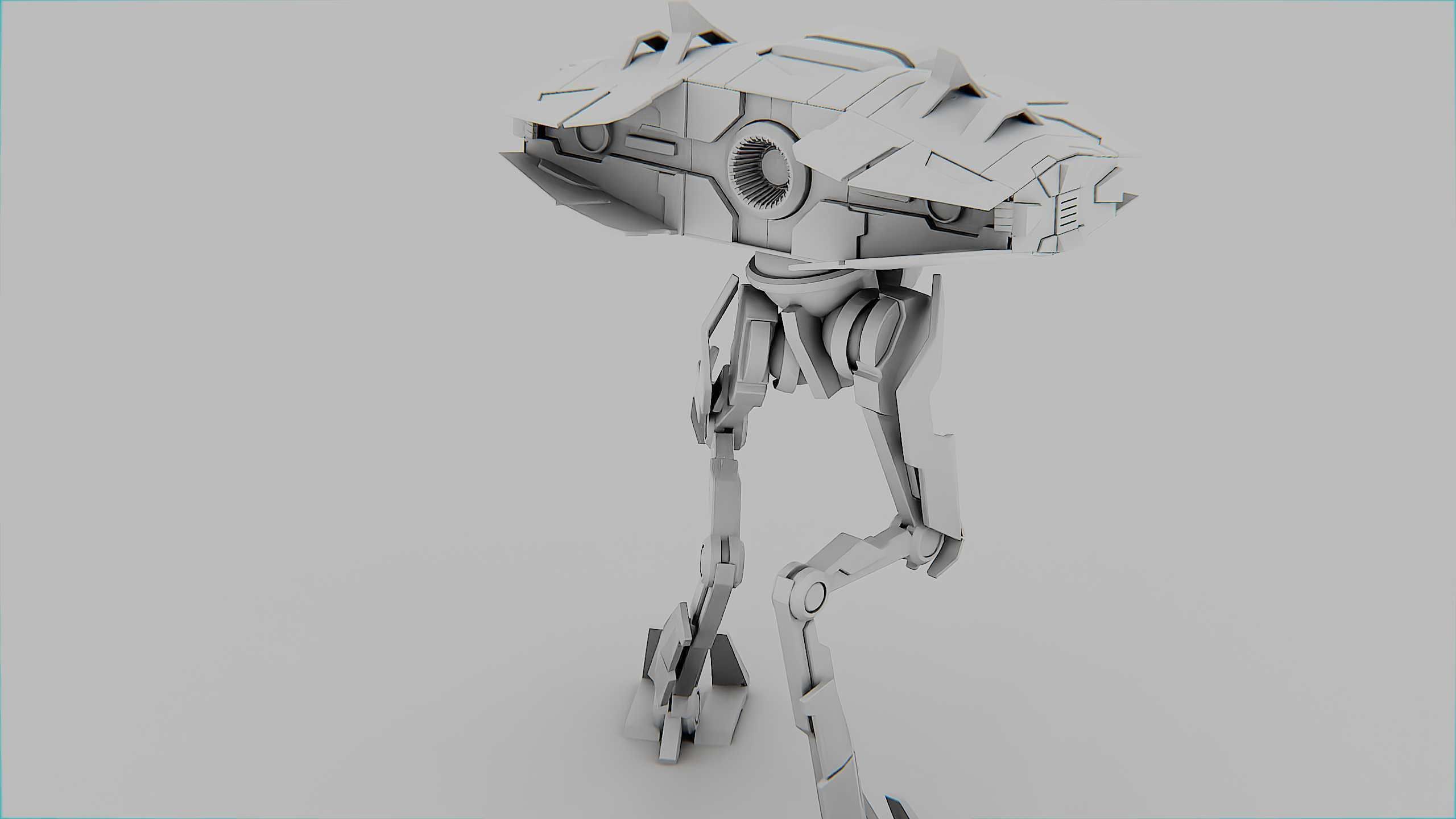 DROID FOVOS-X Rigged for Unreal Engine - Unity - MIXAMO 3D model_35
