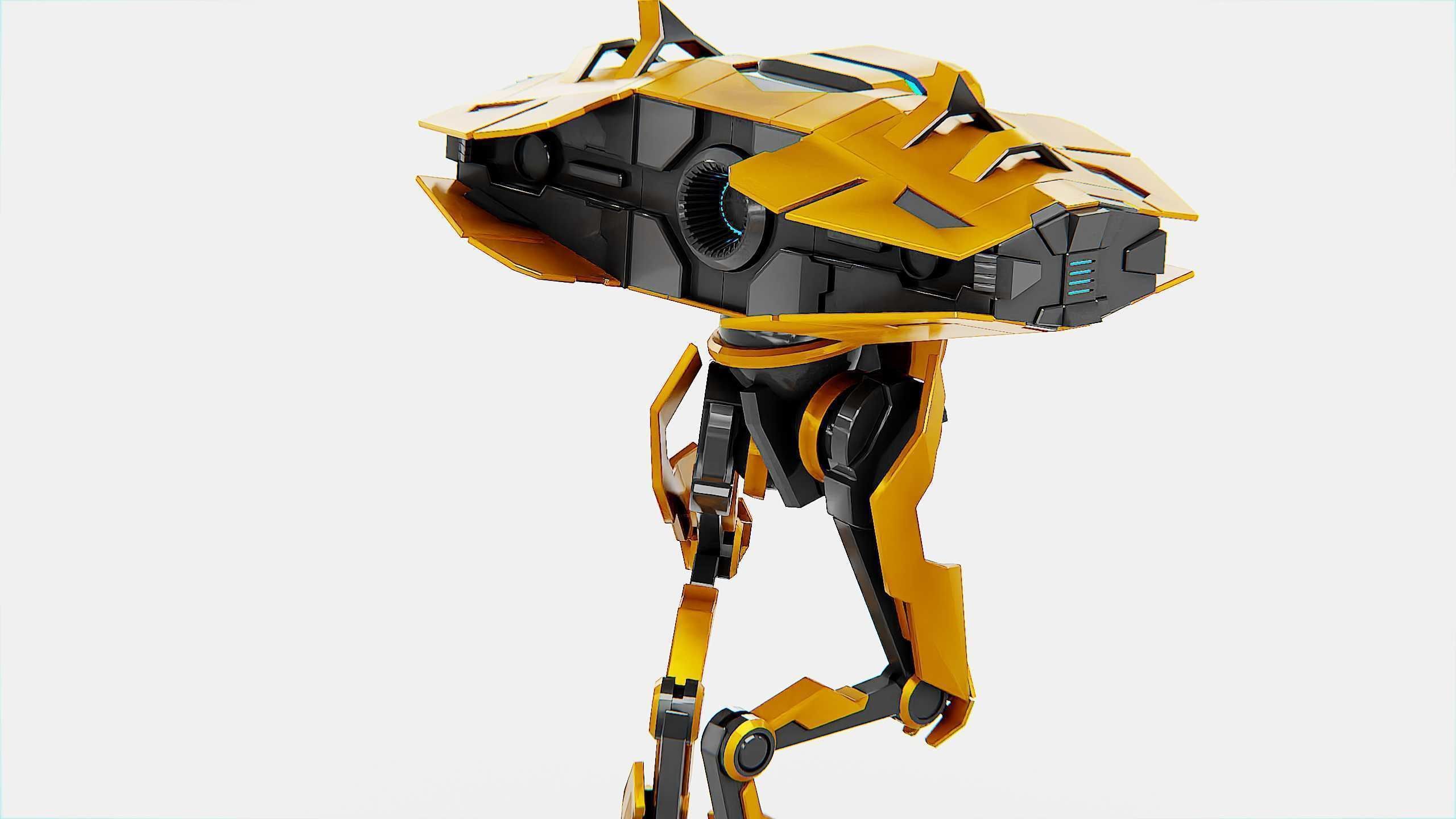 DROID FOVOS-X Rigged for Unreal Engine - Unity - MIXAMO 3D model_24