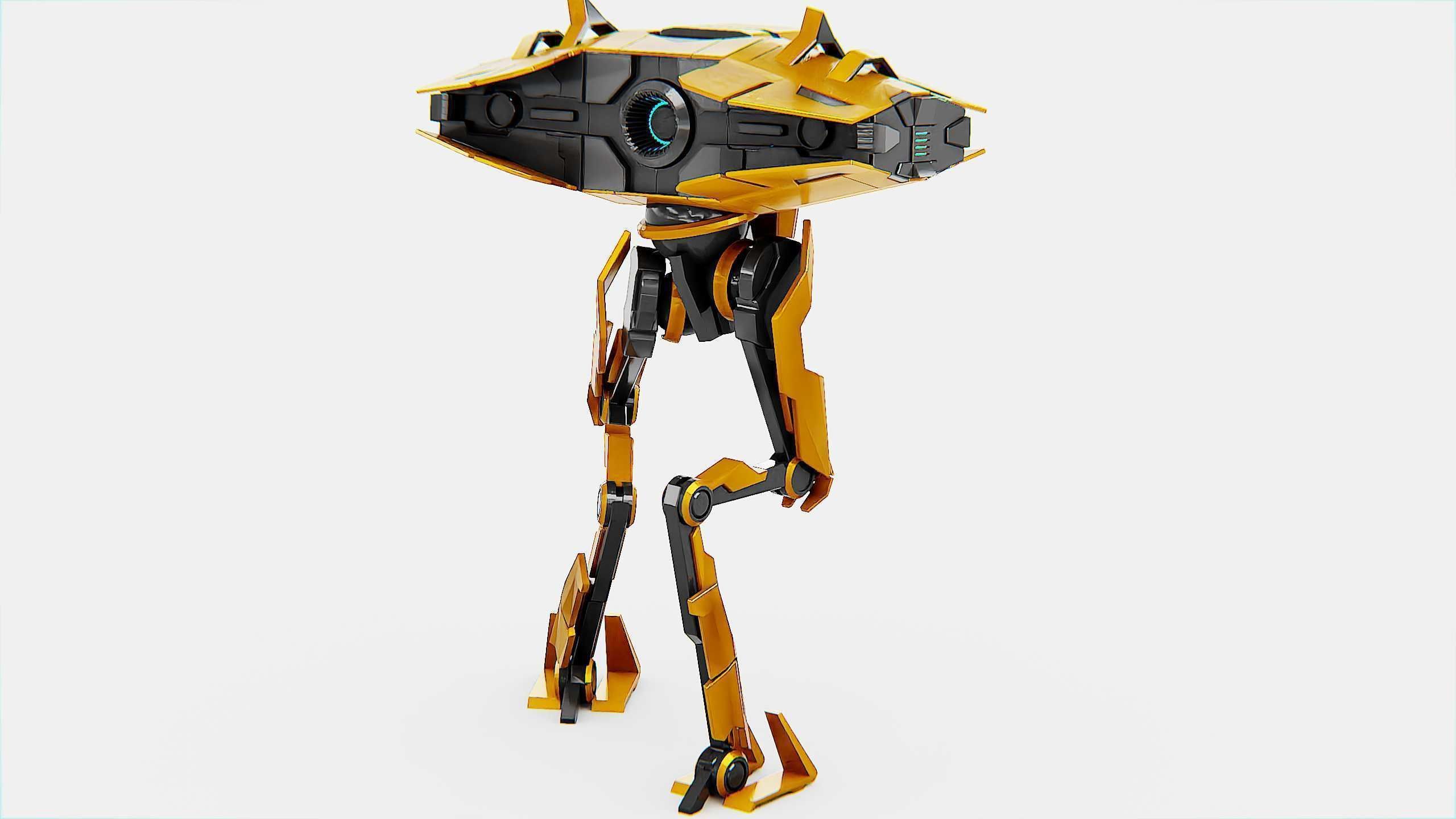 DROID FOVOS-X Rigged for Unreal Engine - Unity - MIXAMO 3D model_10