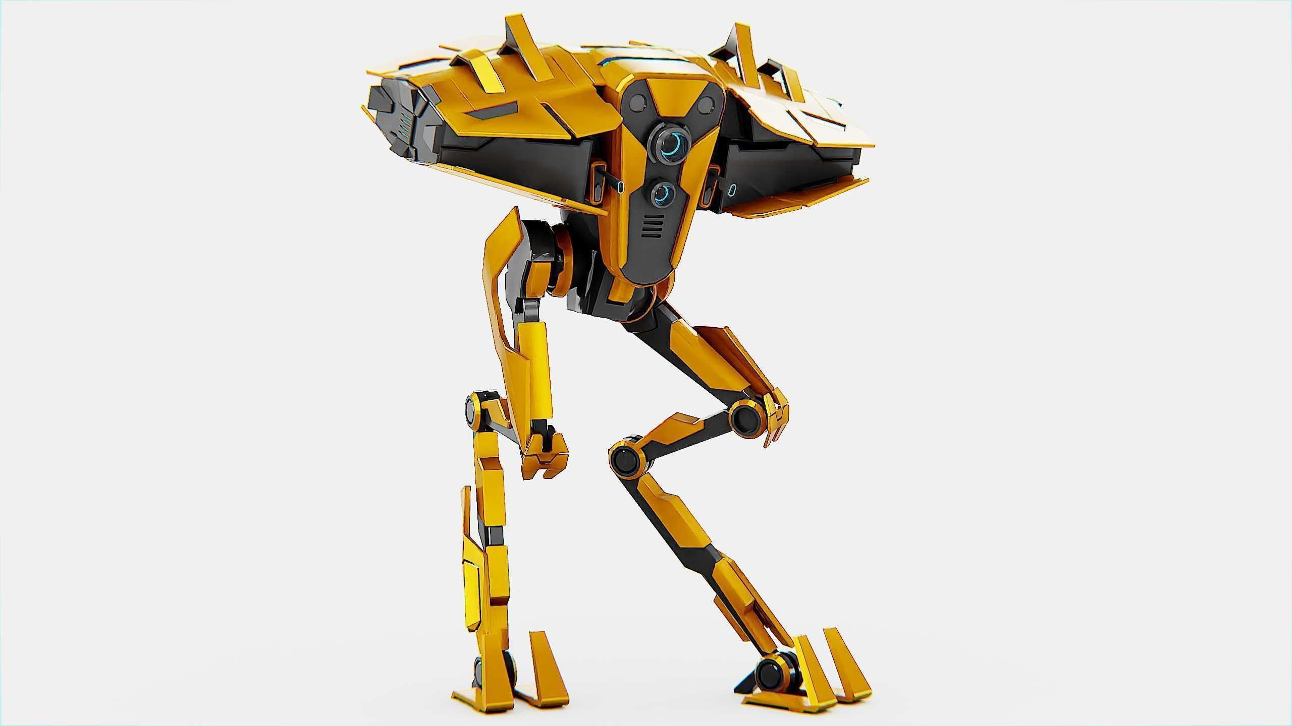 DROID FOVOS-X Rigged for Unreal Engine - Unity - MIXAMO 3D model_2