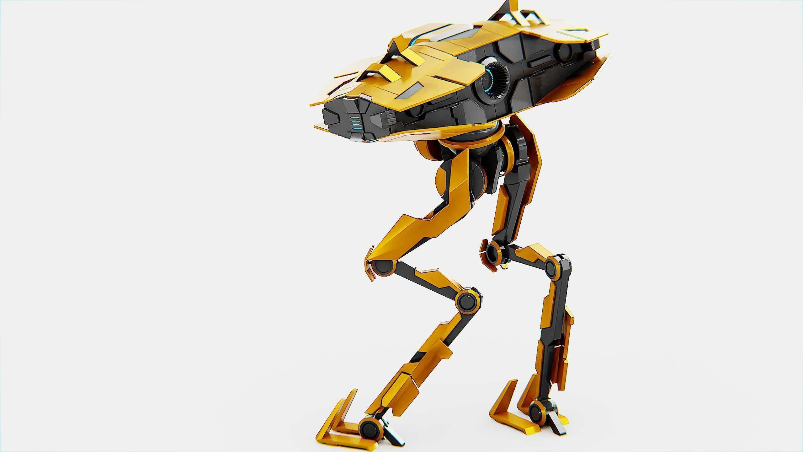 DROID FOVOS-X Rigged for Unreal Engine - Unity - MIXAMO 3D model_15