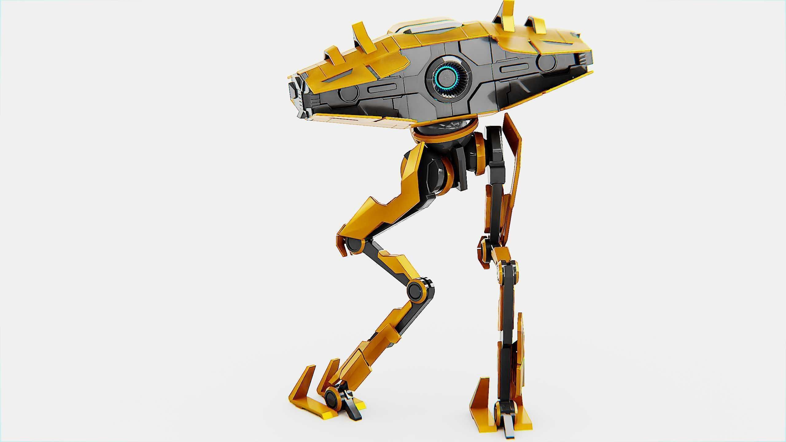 DROID FOVOS-X Rigged for Unreal Engine - Unity - MIXAMO 3D model_13