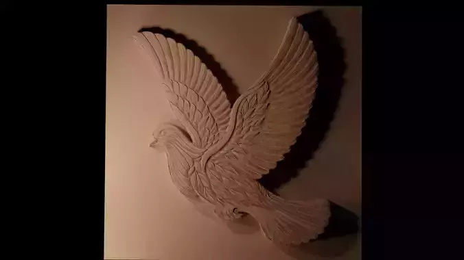 Dove CNC 3d Print High Relief Sand Casting