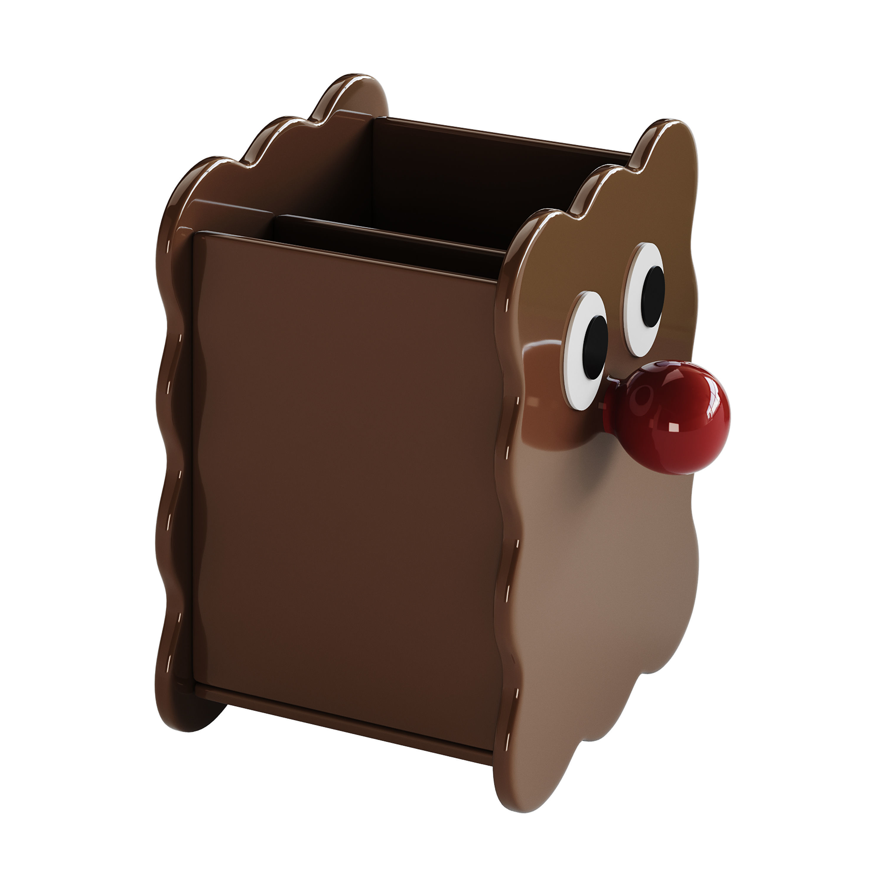 Creative Cute Pen Holder 3D model_15