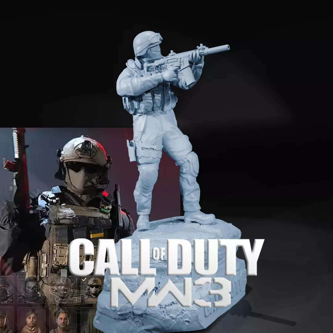 CALL OF DUTY MODERN WARFARE - CHARACTERS - 3D PRINT 3D print model_0