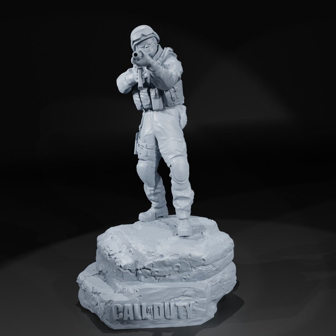 CALL OF DUTY MODERN WARFARE - CHARACTERS - 3D PRINT 3D print model_3