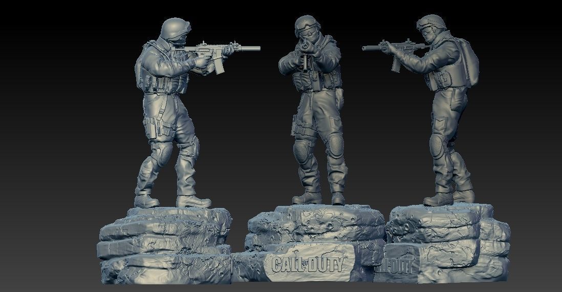 CALL OF DUTY MODERN WARFARE - CHARACTERS - 3D PRINT 3D print model_2