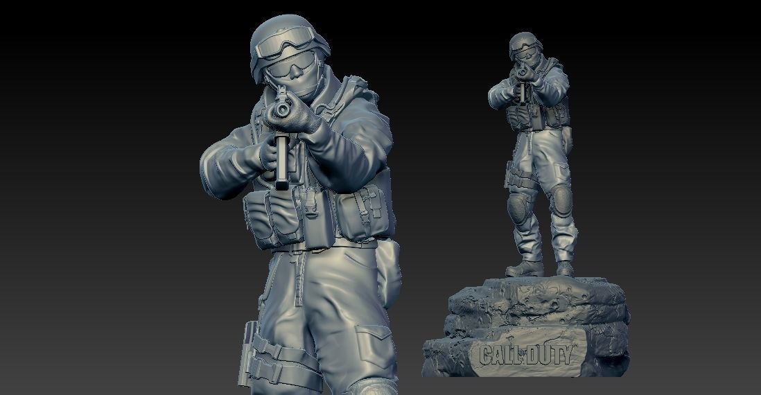 CALL OF DUTY MODERN WARFARE - CHARACTERS - 3D PRINT 3D print model_1