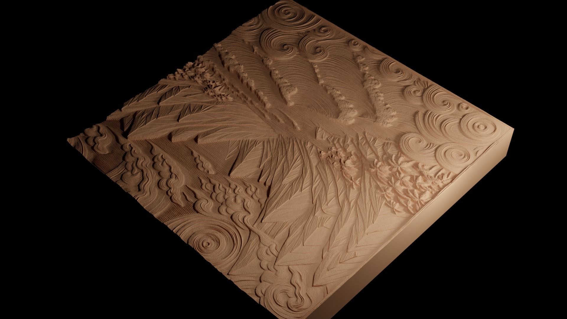 Delta CNC 3d Print High Relief Sand Casting 3D print model_4