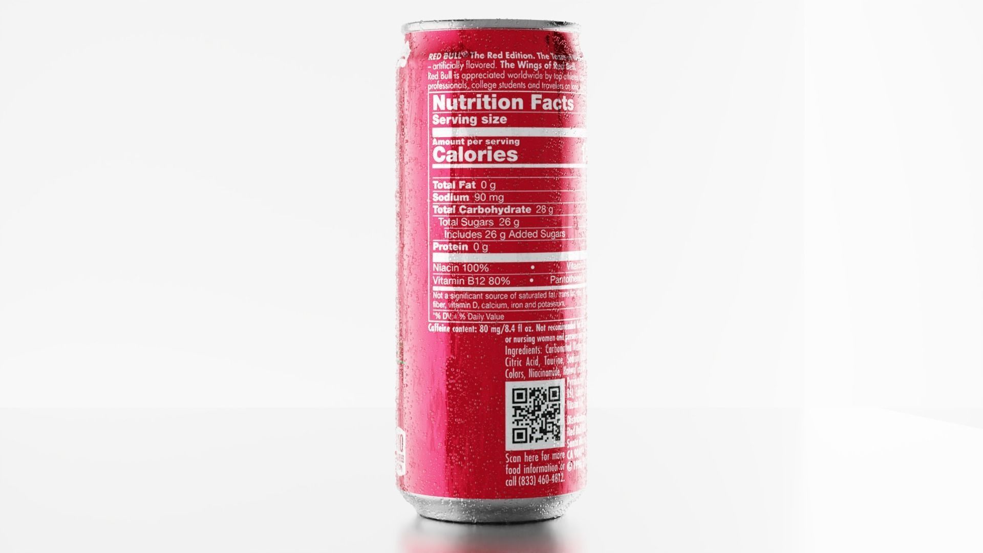 Can Red Bull RED EDITION realistic 3D model 3D model_3