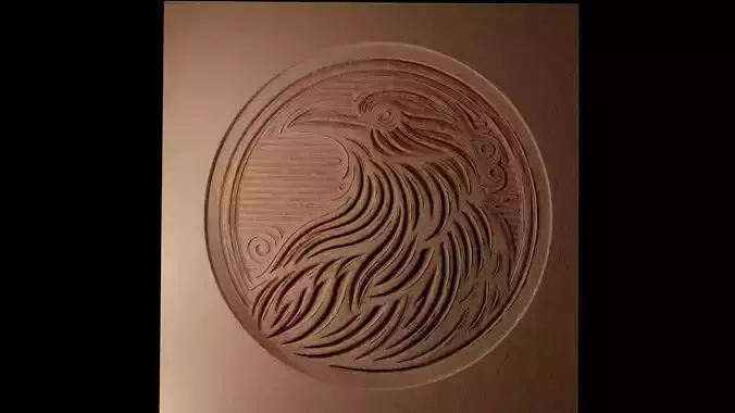 Crow CNC 3d Print High Relief Sand Casting