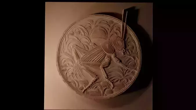 Cricket CNC 3d Print High Relief Sand Casting 3D print model