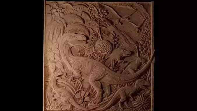 Cretaceous CNC 3d Print High Relief Sand Casting