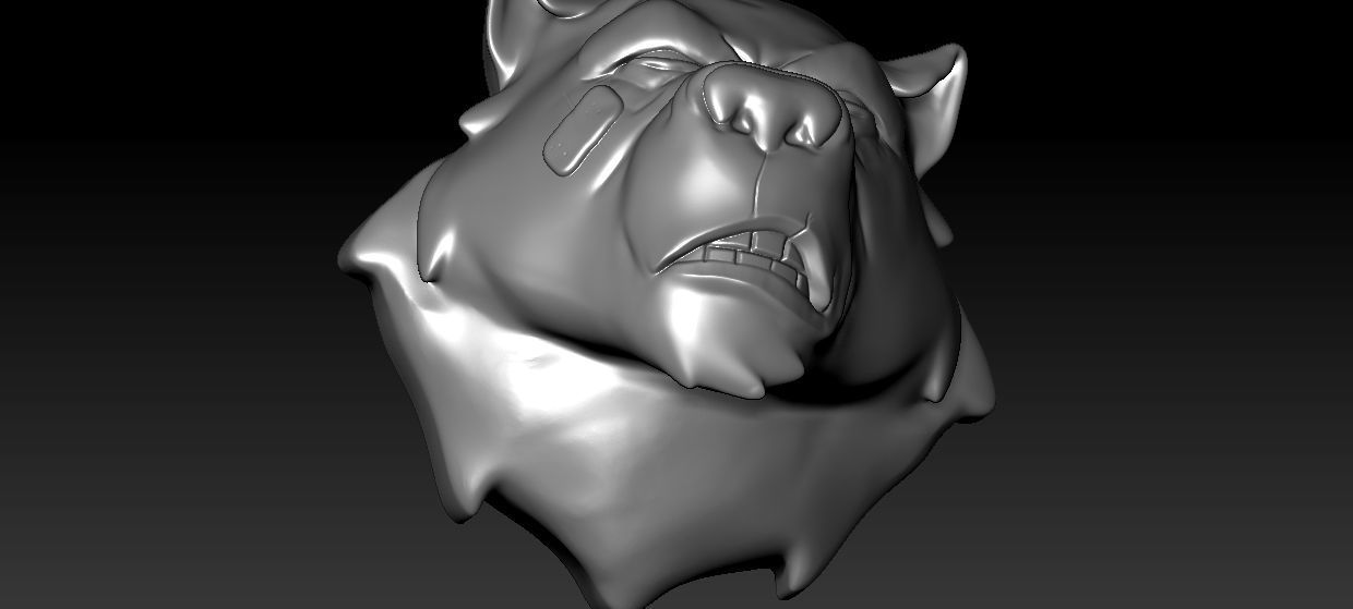 Bear Head 3D print model_2