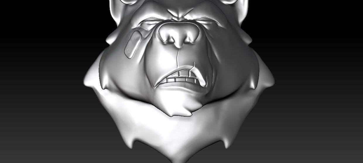 Bear Head 3D print model_1