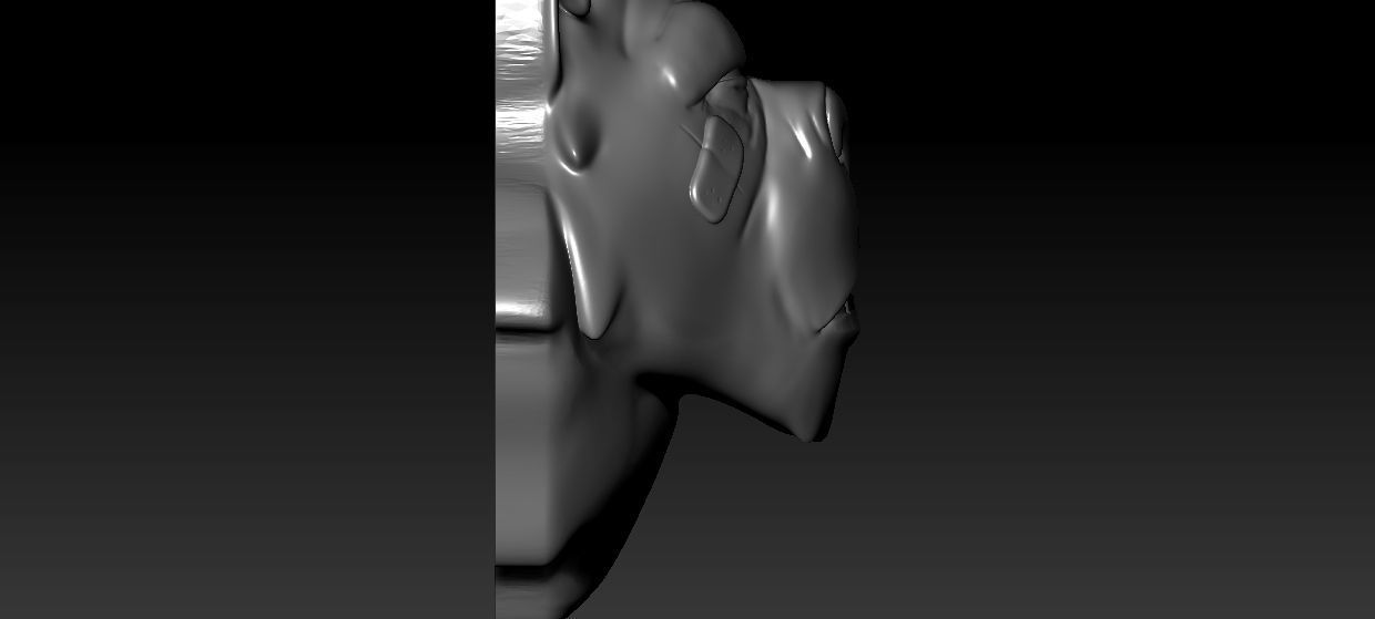 Bear Head 3D print model_6