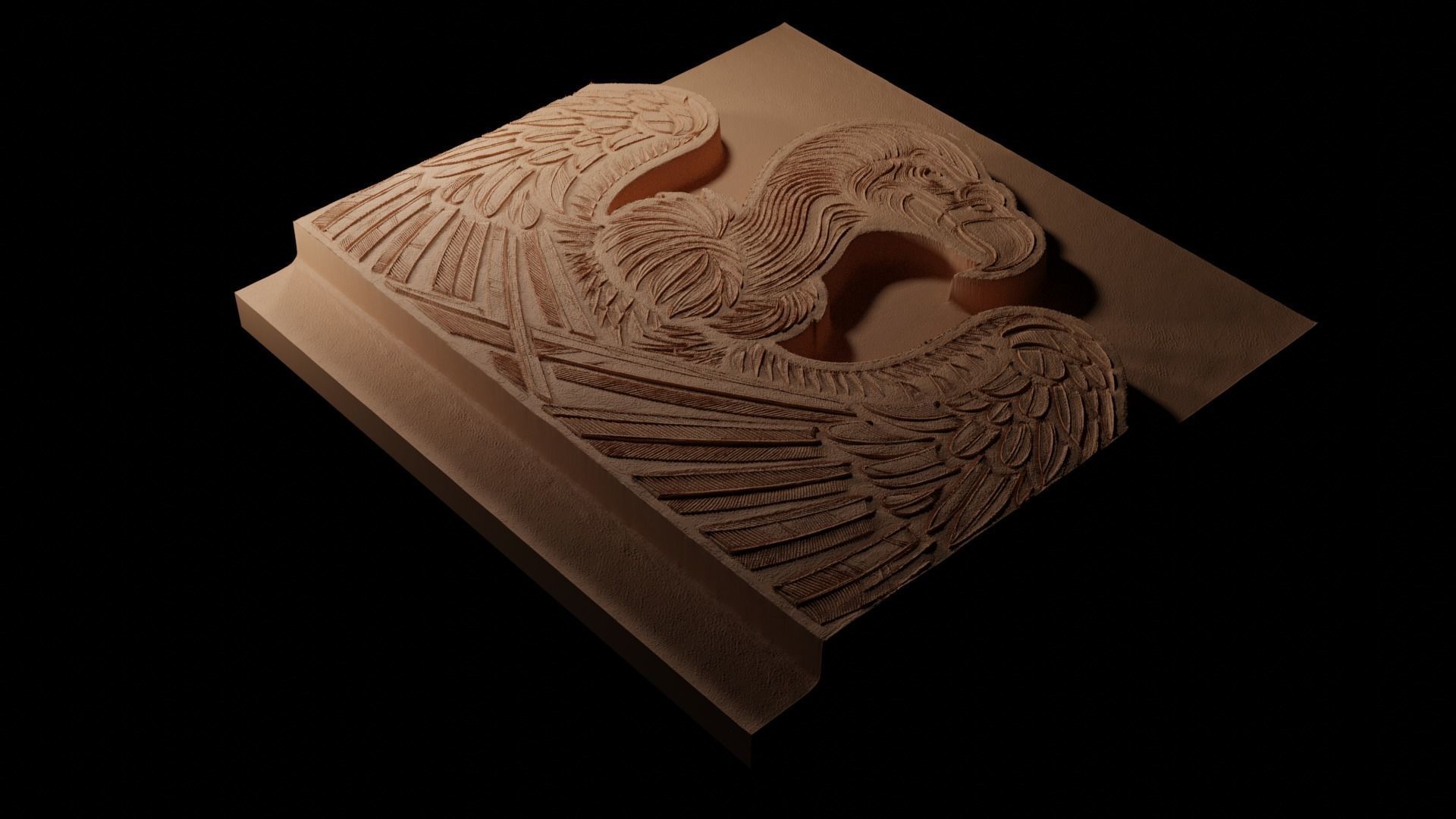 Condor CNC 3d Print High Relief Sand Casting 3D print model_1