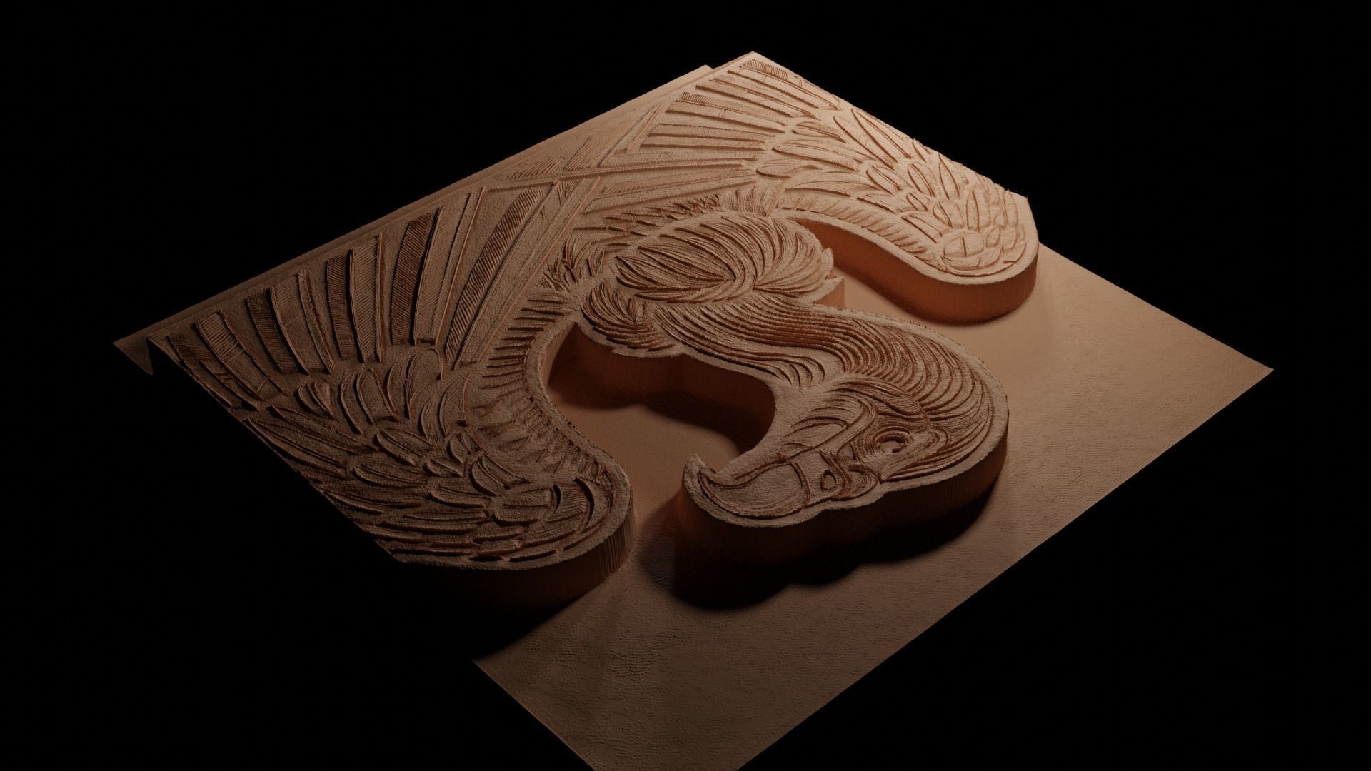 Condor CNC 3d Print High Relief Sand Casting 3D print model_3