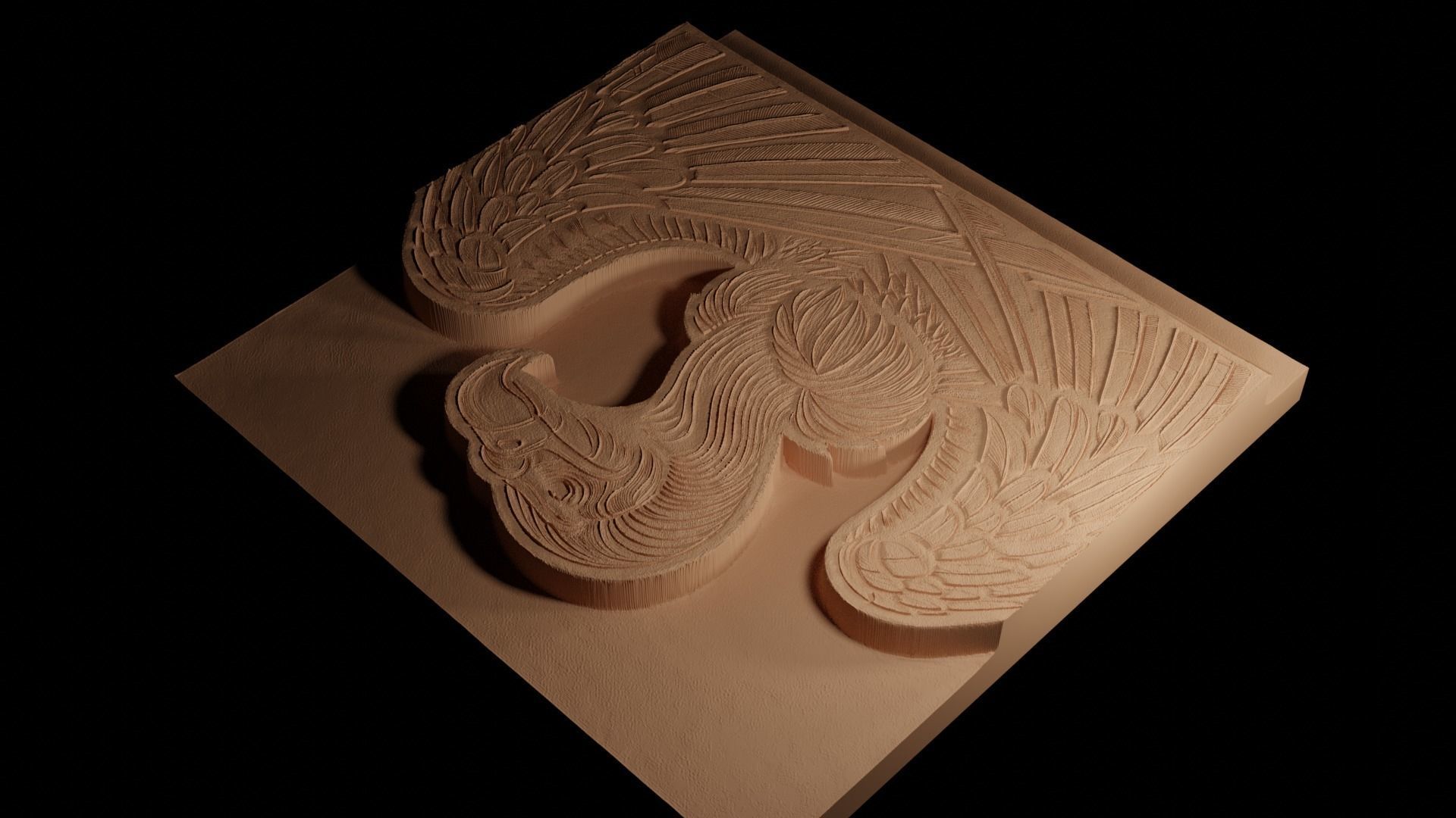 Condor CNC 3d Print High Relief Sand Casting 3D print model_4