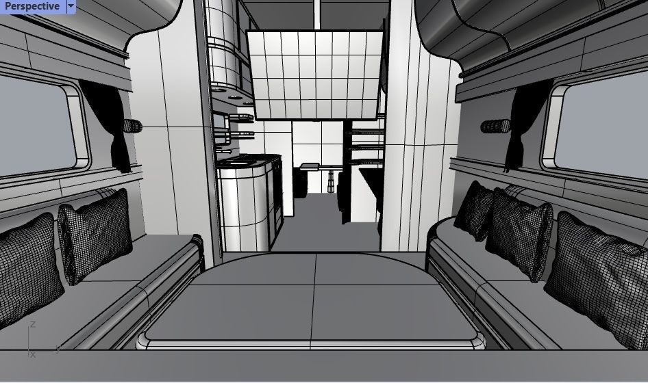 Caravan interior design 3D model_5