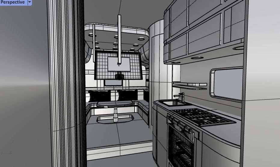 Caravan interior design 3D model_8