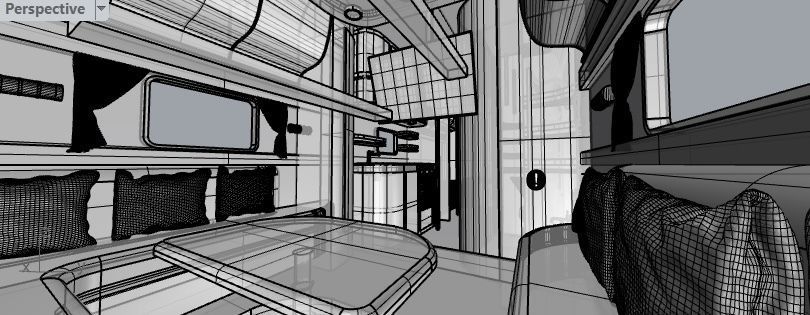 Caravan interior design 3D model_6