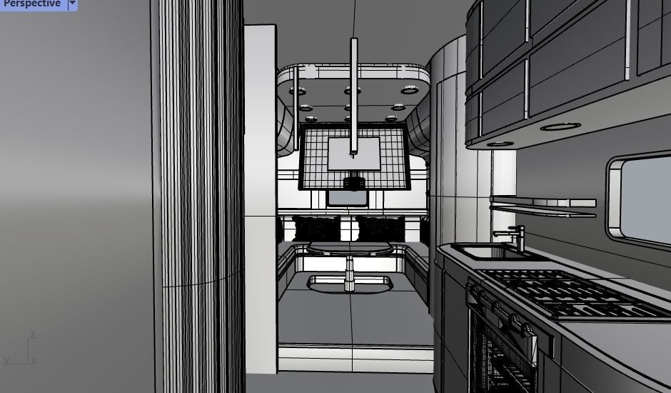 Caravan interior design 3D model_7