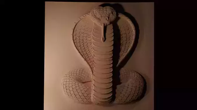 Cobra CNC 3d Print High Relief Sand Casting 3D print model