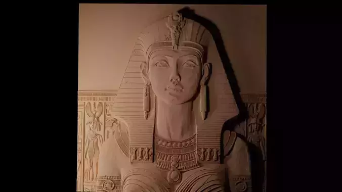 Cleopatra CNC 3d Print High Relief Sand Casting 3D print model
