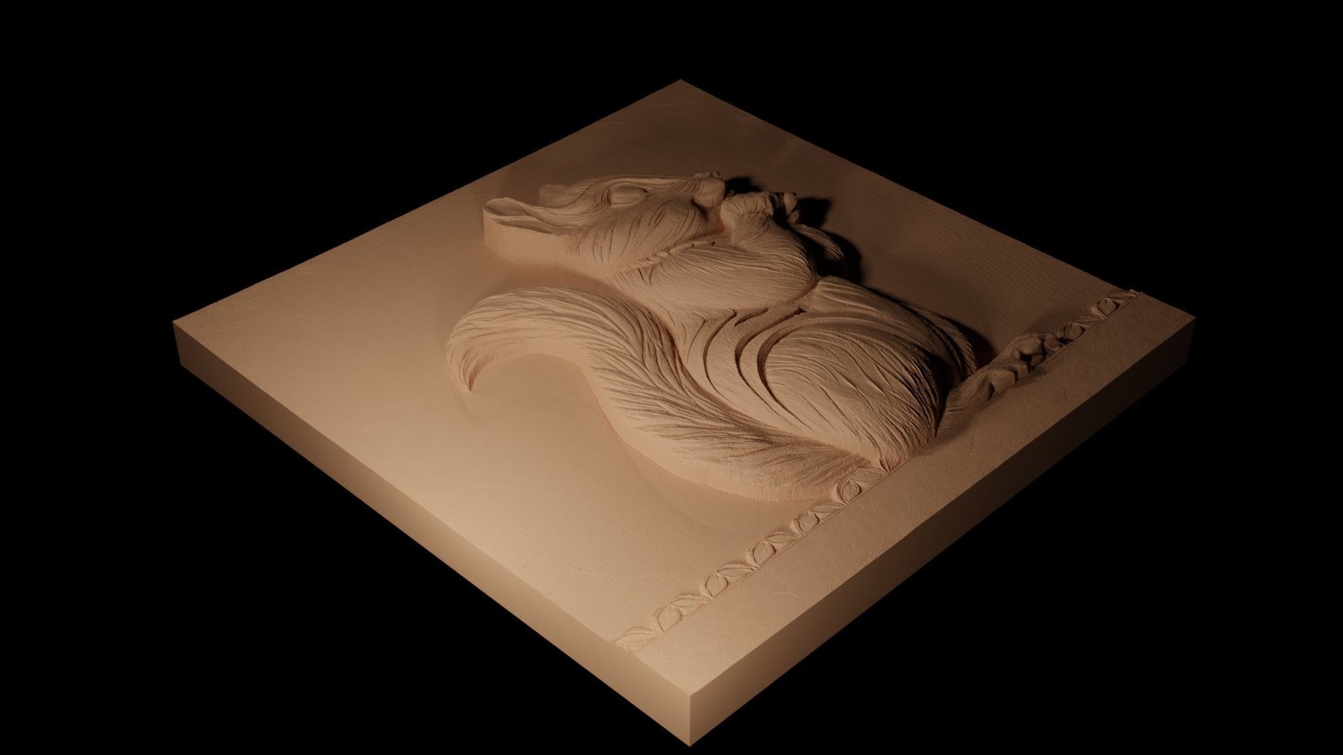 Chipmunk CNC 3d Print High Relief Sand Casting 3D print model_2
