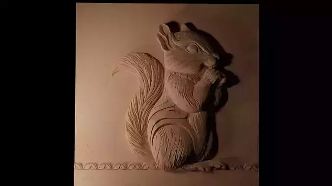 Chipmunk CNC 3d Print High Relief Sand Casting