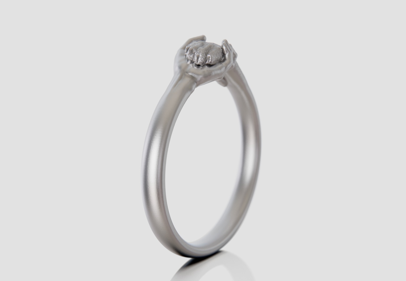 hand and paw ring 3D print model_12