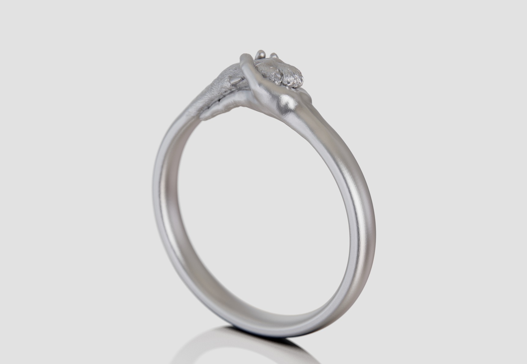 hand and paw ring 3D print model_11