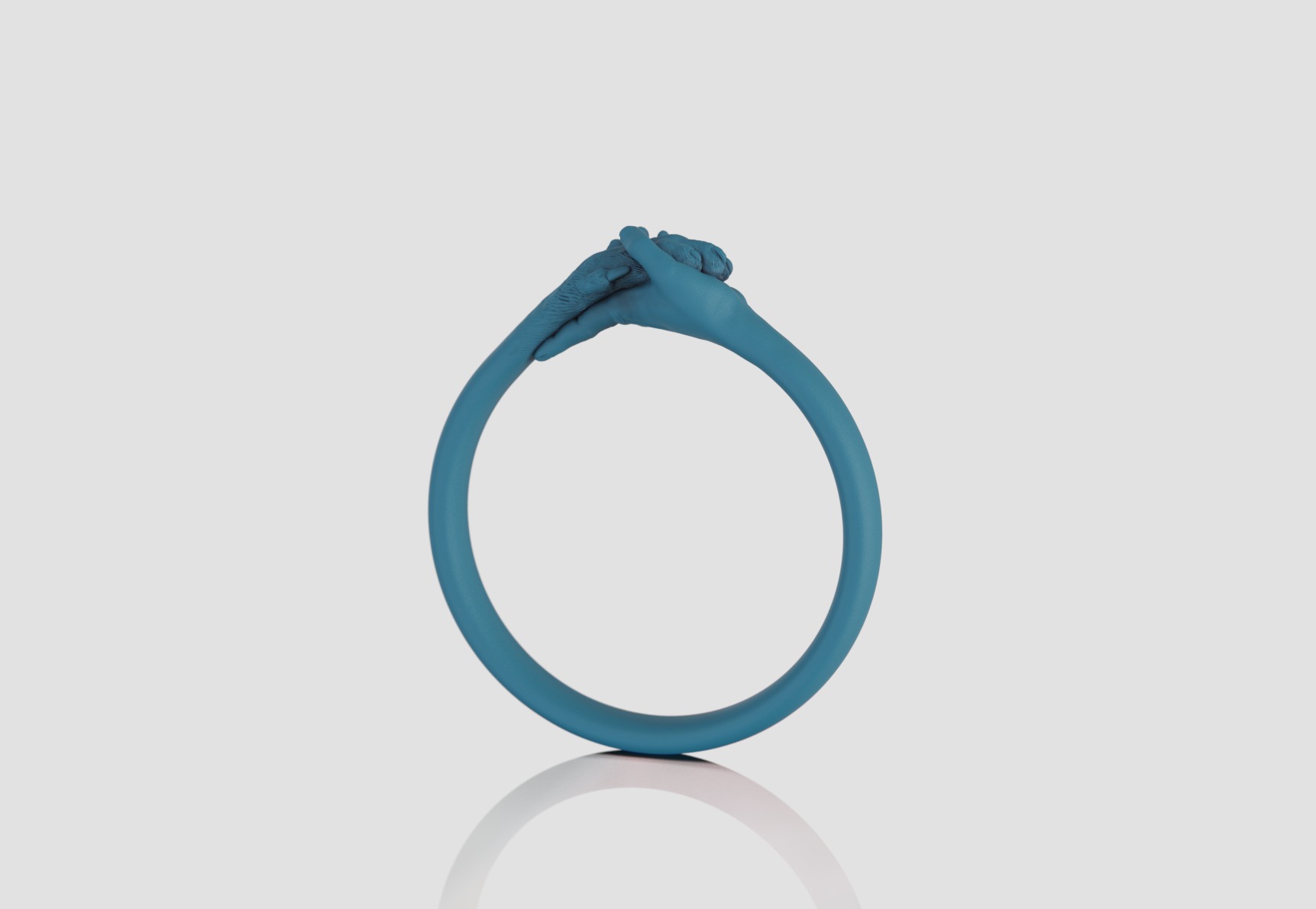 hand and paw ring 3D print model_17