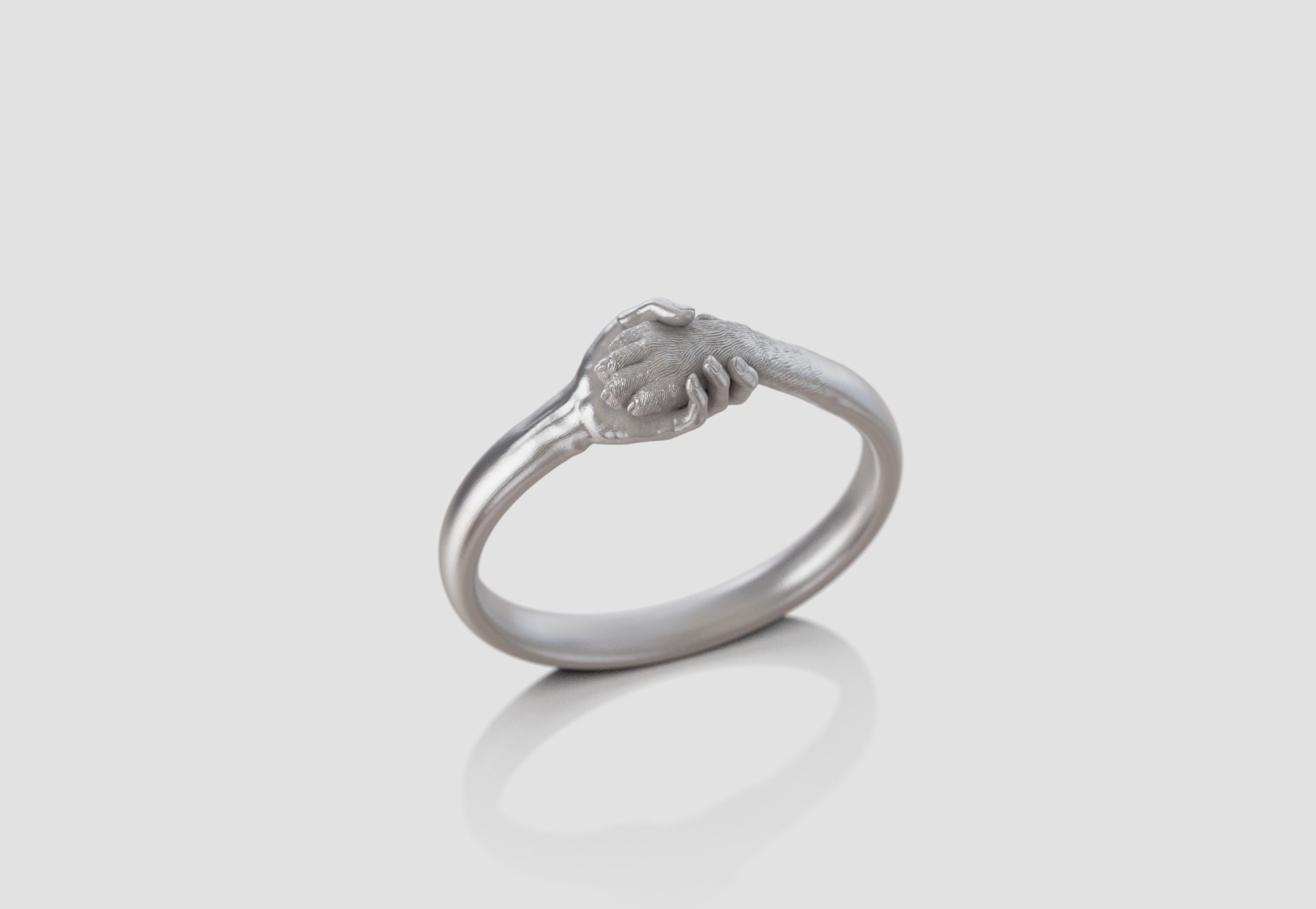 hand and paw ring 3D print model_15
