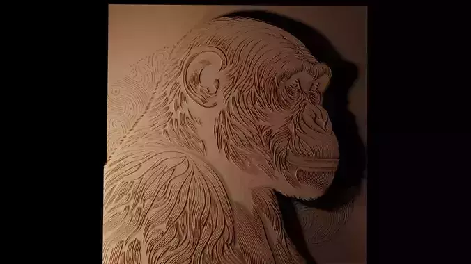 Bonobo CNC 3d Print High Relief Sand Casting