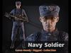 American Navy Soldier Free low-poly 3D model_1