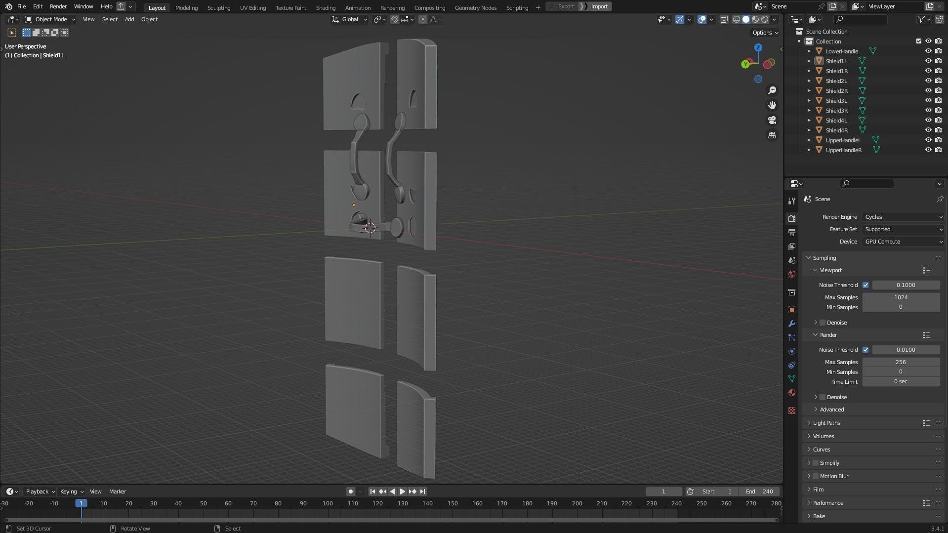 Dark Souls Black Iron Tarkus GreatShield for Cosplay 3D print model_12