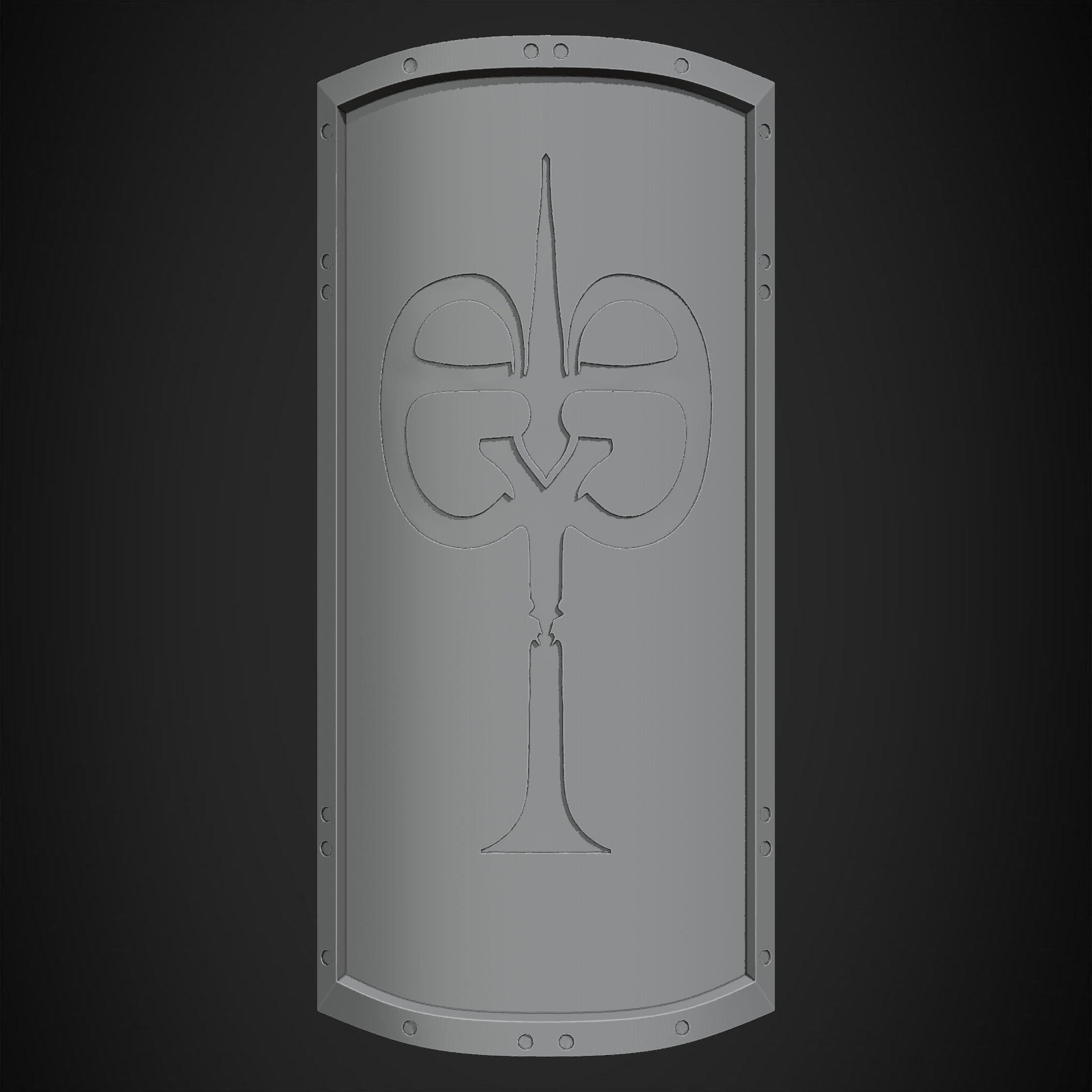 Dark Souls Black Iron Tarkus GreatShield for Cosplay 3D print model_13