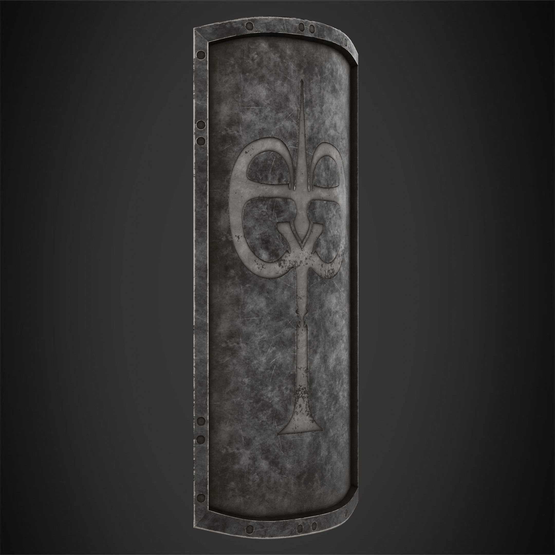 Dark Souls Black Iron Tarkus GreatShield for Cosplay 3D print model_9