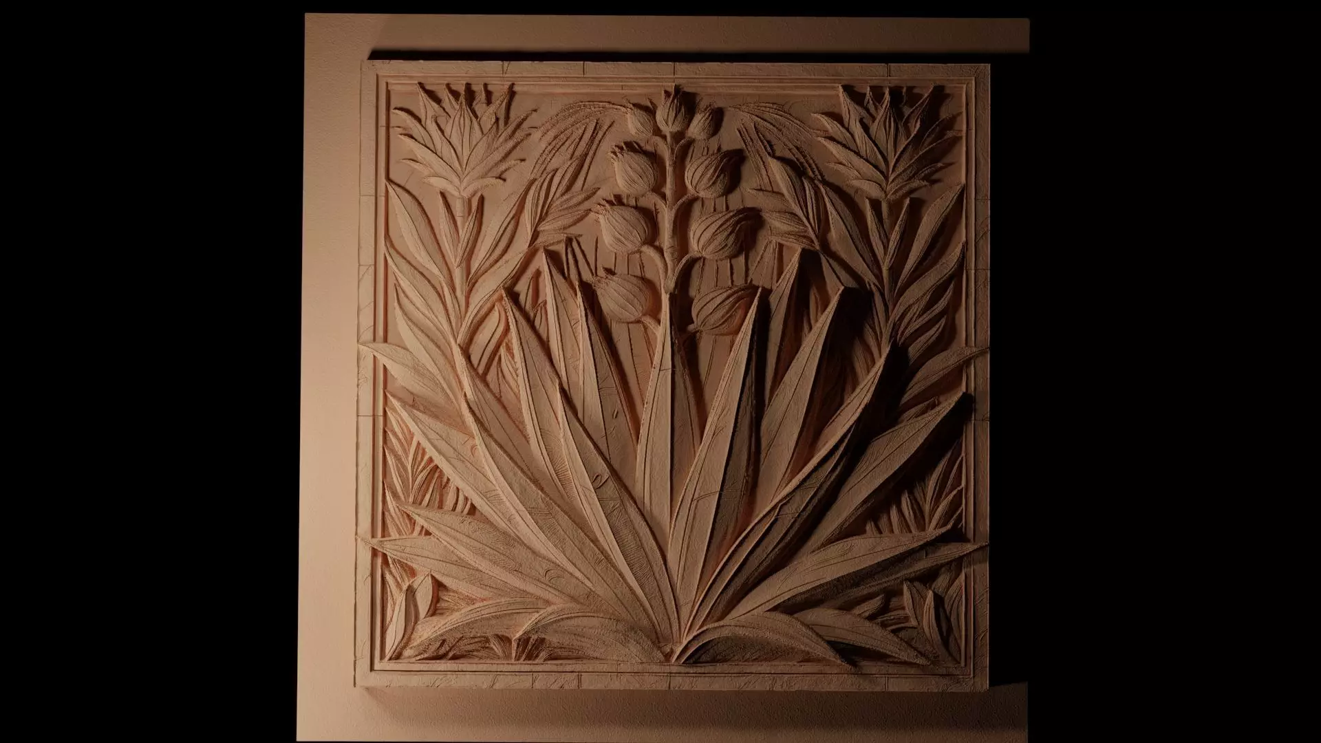 Blue Agave CNC 3d Print High Relief Sand Casting 3D print model_0